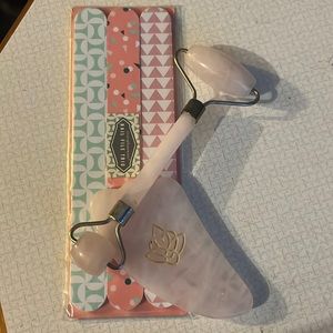 Rose Quart & Gua Sha Rose Quartz set & Nail File Trio (simple pleasures)